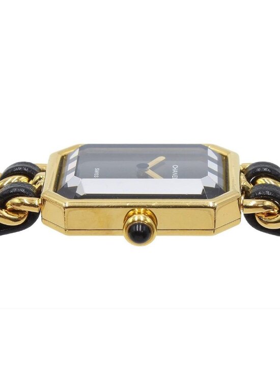 Chanel Premiere M Leather Chain Watch